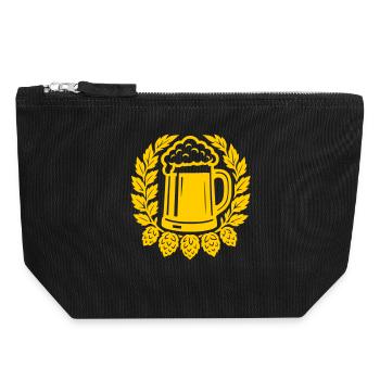 Bier - Canvas Zip Pouch 18 x 19 cm - black - Front