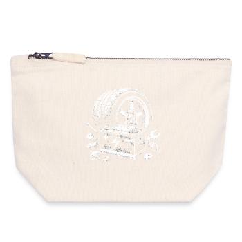 Conception de tournevis de l’atelier de batterie de pneus de voiture - Pochette zippée en toile 18 x 19 cm - blanc naturel - Devant
