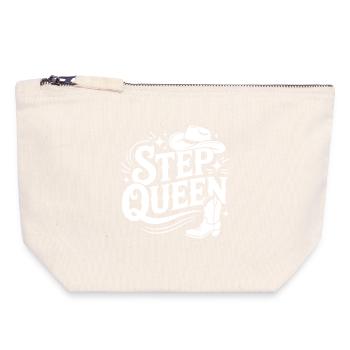 Step Queen Line Dance Western - Canvas Zip Pouch 18 x 19 cm - nature - Front