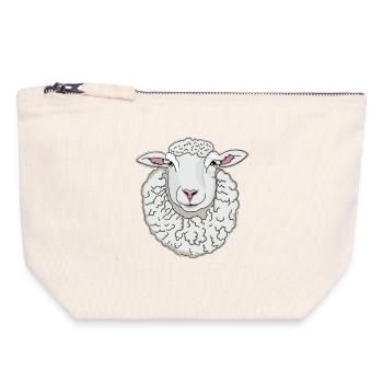 Sheep - Canvas Zip Pouch 18 x 19 cm - nature - Front