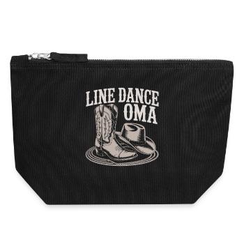 Bottes de grand-mère LineDance - Pochette zippée en toile 18 x 19 cm - noir - Devant