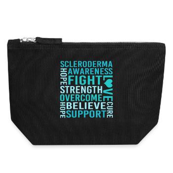 Scleroderma - Canvas Zip Pouch 18 x 19 cm - black - Front