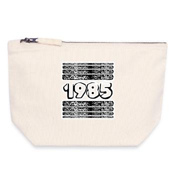 Year 1985 - Canvas Zip Pouch 18 x 19 cm - nature - Front