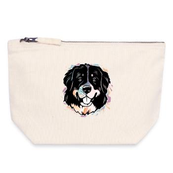 Bernese Mountain Dog - Canvas Zip Pouch 18 x 19 cm - nature - Front