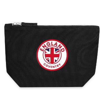 England Coventry Wappen - Canvas Reißverschluss-Täschchen (18 x 19 cm) - Schwarz - Vorne