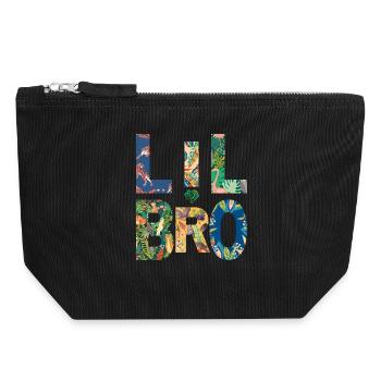 LIL BRO - Brother - Little Brother - Matching Look - Canvas Zip Pouch 18 x 19 cm - black - Front