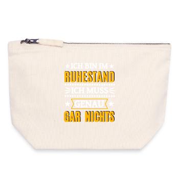 Retired Retired - Canvas Zip Pouch 18 x 19 cm - nature - Front
