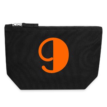 9. BIRTHDAY. HAPPY BIRTHDAY - Canvas Zip Pouch 18 x 19 cm - black - Front