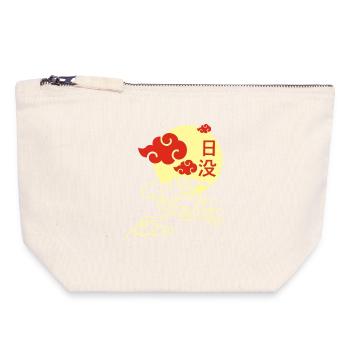 Manga sunset - Canvas Zip Pouch 18 x 19 cm - nature - Front