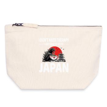 Japan - Canvas Reißverschluss-Täschchen (18 x 19 cm) - Naturweiß - Vorne