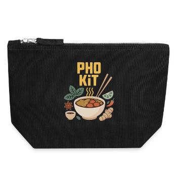 Pho Kit Mix - Canvas Reißverschluss-Täschchen (18 x 19 cm) - Schwarz - Vorne