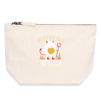 Deviled Egg Dad Thanskgiving Dinner - Canvas Zip Pouch 18 x 19 cm - nature - Front