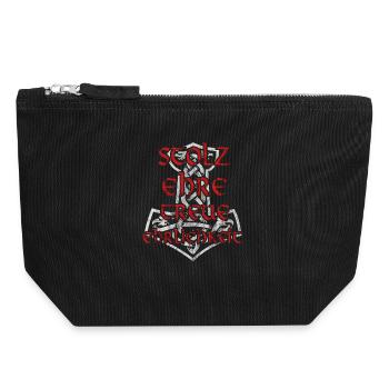 stolz ehre treue ehrlichkeit T-Shirt Hoodie Motiv - Canvas Reißverschluss-Täschchen (18 x 19 cm) - Schwarz - Vorne