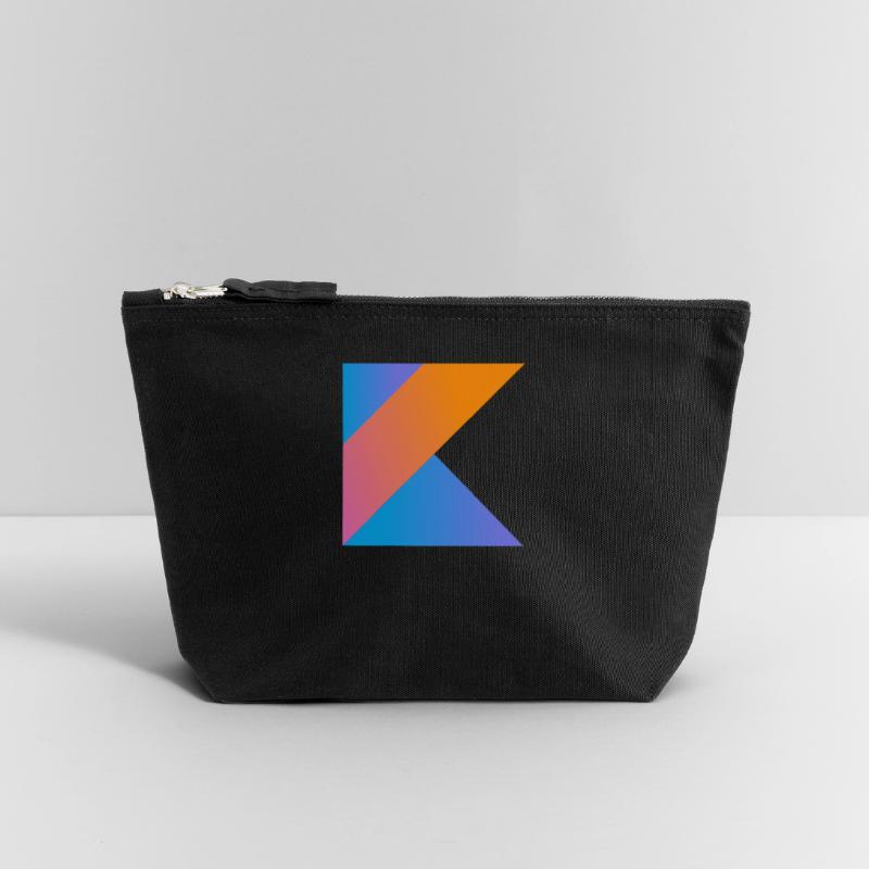 programmer nerd computer source new K sign pc c Canvas Zip Pouch 18 x 19 cm