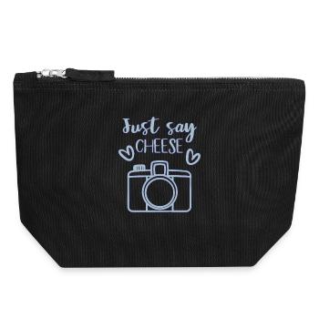 Appareil photo - Pochette zippée en toile 18 x 19 cm - noir - Devant