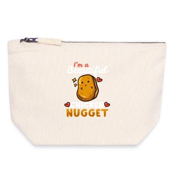 Chicken Nuggets - Canvas Zip Pouch 18 x 19 cm - nature - Front