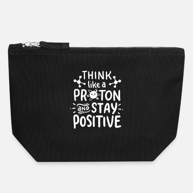 Science chemistry chemist - Canvas Zip Pouch 18 x 19 cm - black