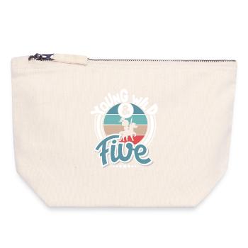 5 years Knight Children - Canvas Zip Pouch 18 x 19 cm - nature - Front