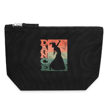 Flamenco Dancer Dance Flamenco Dress - Canvas Zip Pouch 18 x 19 cm - black - Front
