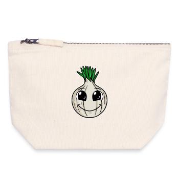 Onion - Canvas Zip Pouch 18 x 19 cm - nature - Front