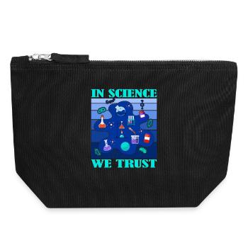 Études du laboratoire de recherche scientifique - Pochette zippée en toile 18 x 19 cm - noir - Devant