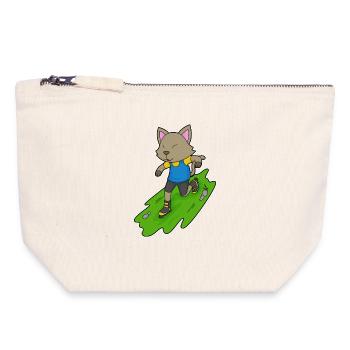 Patins en ligne Cat Patins en ligne - Pochette zippée en toile 18 x 19 cm - blanc naturel - Devant