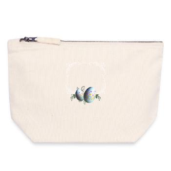 Festive Easter Egg Picture Frame - Canvas Zip Pouch 18 x 19 cm - nature - Front