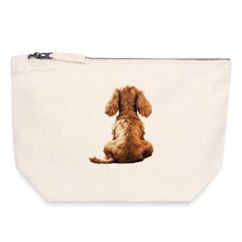 Cocker Spaniel - Canvas Zip Pouch 18 x 19 cm - nature - Front