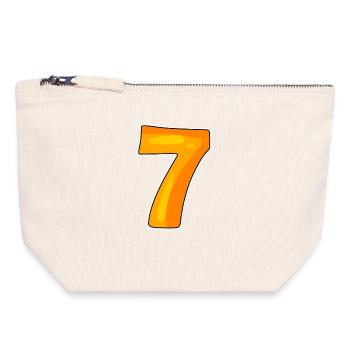 7 - Canvas Zip Pouch 18 x 19 cm - nature - Front