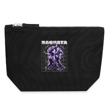 Sensual Latin Bachata Bachateros - Canvas Zip Pouch 18 x 19 cm - black - Front