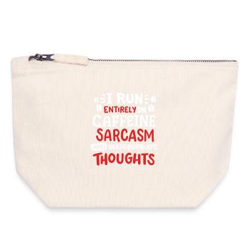 Sarkasmus sarkastischer Humor - Canvas Reißverschluss-Täschchen (18 x 19 cm) - Naturweiß - Vorne