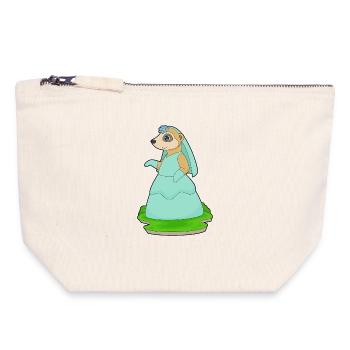 Meerkat Bridal Veil Wedding - Canvas Zip Pouch 18 x 19 cm - nature - Front