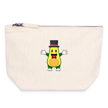 Avocado Groom Cylinder Wedding - Canvas Zip Pouch 18 x 19 cm - nature - Front