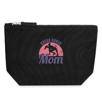 Break Dance Mom - Canvas Zip Pouch 18 x 19 cm - black - Front