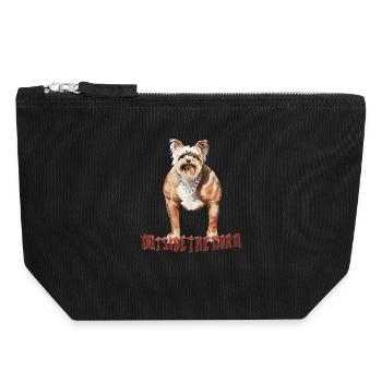 Hors norme - Drôle de chien - Pochette zippée en toile 18 x 19 cm - noir - Devant