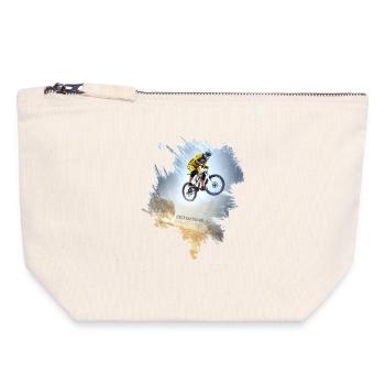 Ride the Drop - Canvas Zip Pouch 18 x 19 cm - nature - Front