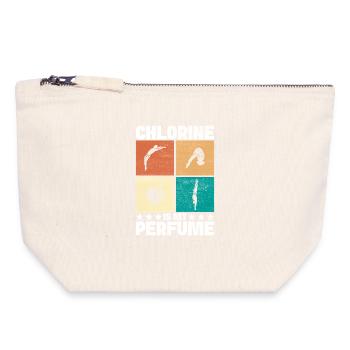 Diving diving board - Canvas Zip Pouch 18 x 19 cm - nature - Front