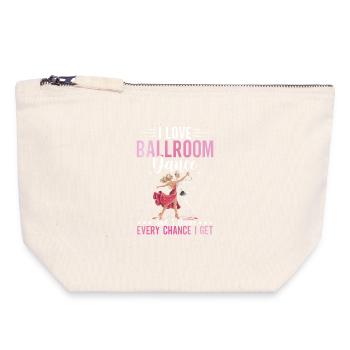 Ballroom Dancer Lovers Dancing Dance School - Canvas Zip Pouch 18 x 19 cm - nature - Front
