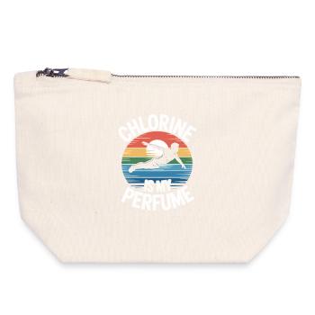 Diving diving board - Canvas Zip Pouch 18 x 19 cm - nature - Front