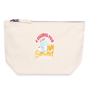 Public Fart Funny Inappropriate - Canvas Zip Pouch 18 x 19 cm - nature - Front