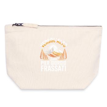 Verso L Alto Saint Pier Giorgio Frassati - Canvas Zip Pouch 18 x 19 cm - nature - Front