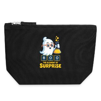 Halloween Chemistry Periodic Quote - Canvas Zip Pouch 18 x 19 cm - black - Front