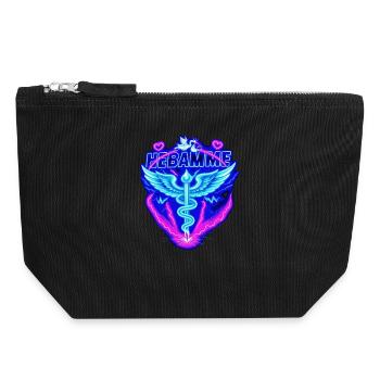 Midwife Obstetrician - Canvas Zip Pouch 18 x 19 cm - black - Front
