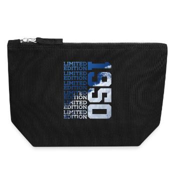 76 YEARS LIMITED EDITION 1950 76TH BIRTHDAY - Canvas Zip Pouch 18 x 19 cm - black - Front