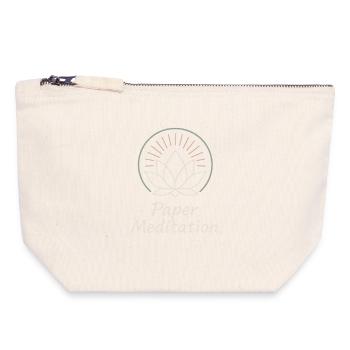 Origami Club Gift Simplicity To A - Canvas Zip Pouch 18 x 19 cm - nature - Front