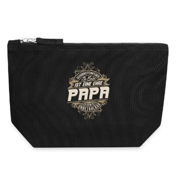 Chimney sweep dad - Canvas Zip Pouch 18 x 19 cm - black - Front