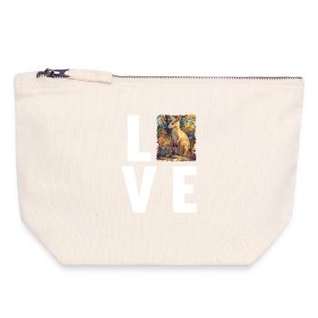 Wallabies Wallaby - Canvas Zip Pouch 18 x 19 cm - nature - Front