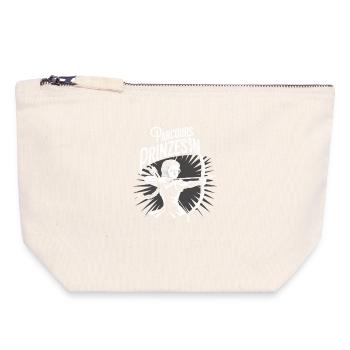 Conception de tir à l’arc pour les archers et les parcours - Pochette zippée en toile 18 x 19 cm - blanc naturel - Devant