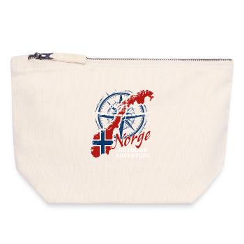 Arctic Circle Norge - Norway Vacation Nature Gift - Canvas Zip Pouch 18 x 19 cm - nature - Front