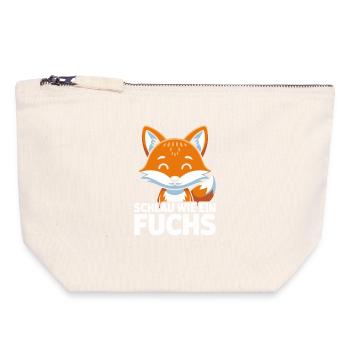 Smart as a fox Cute fox - Canvas Zip Pouch 18 x 19 cm - nature - Front